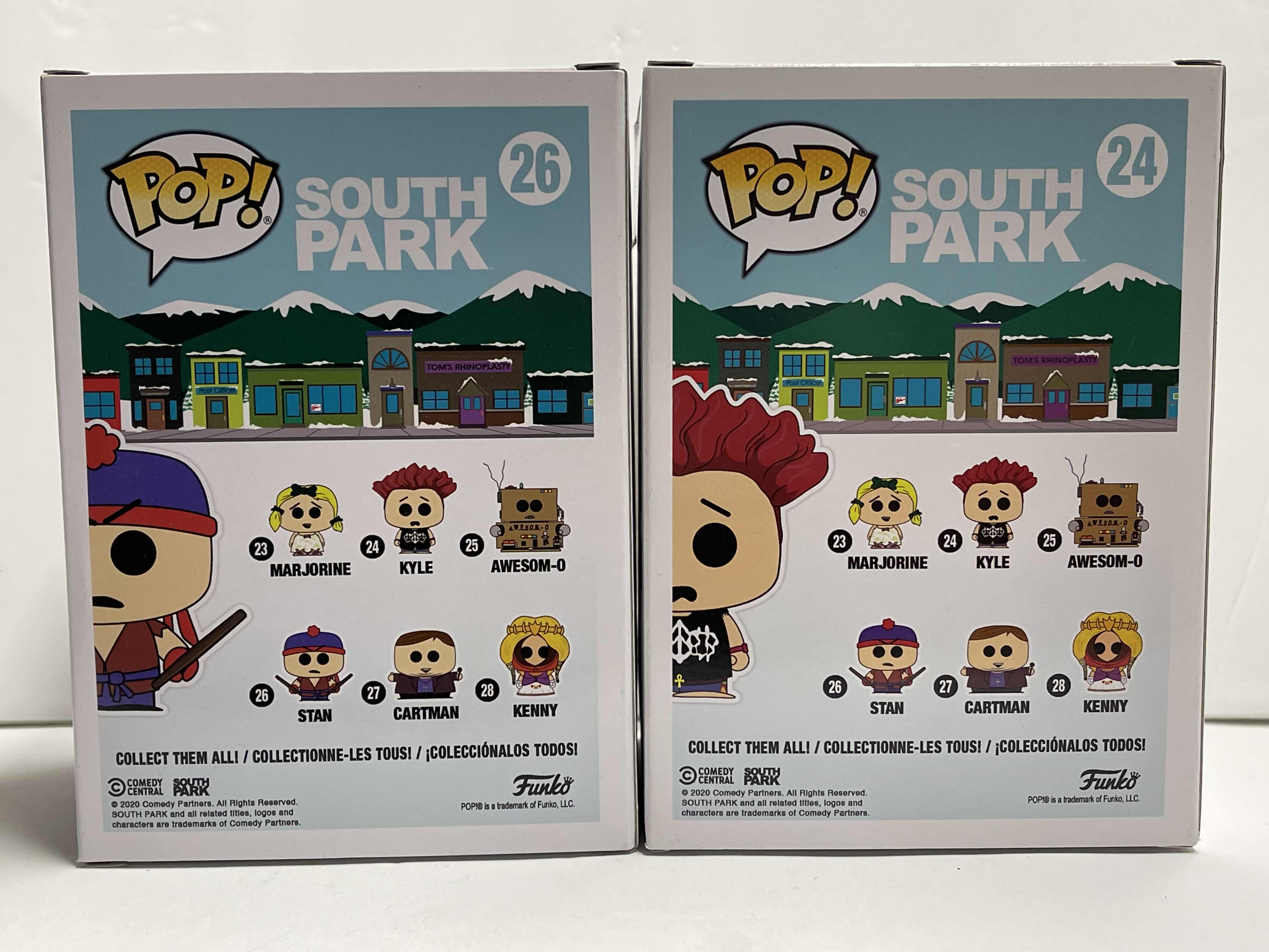 Photo 1 of NIB FUNKO POP SOUTH PARK SERIES “STAN & KYLE” - TOTAL RETAIL PRICE $43.99