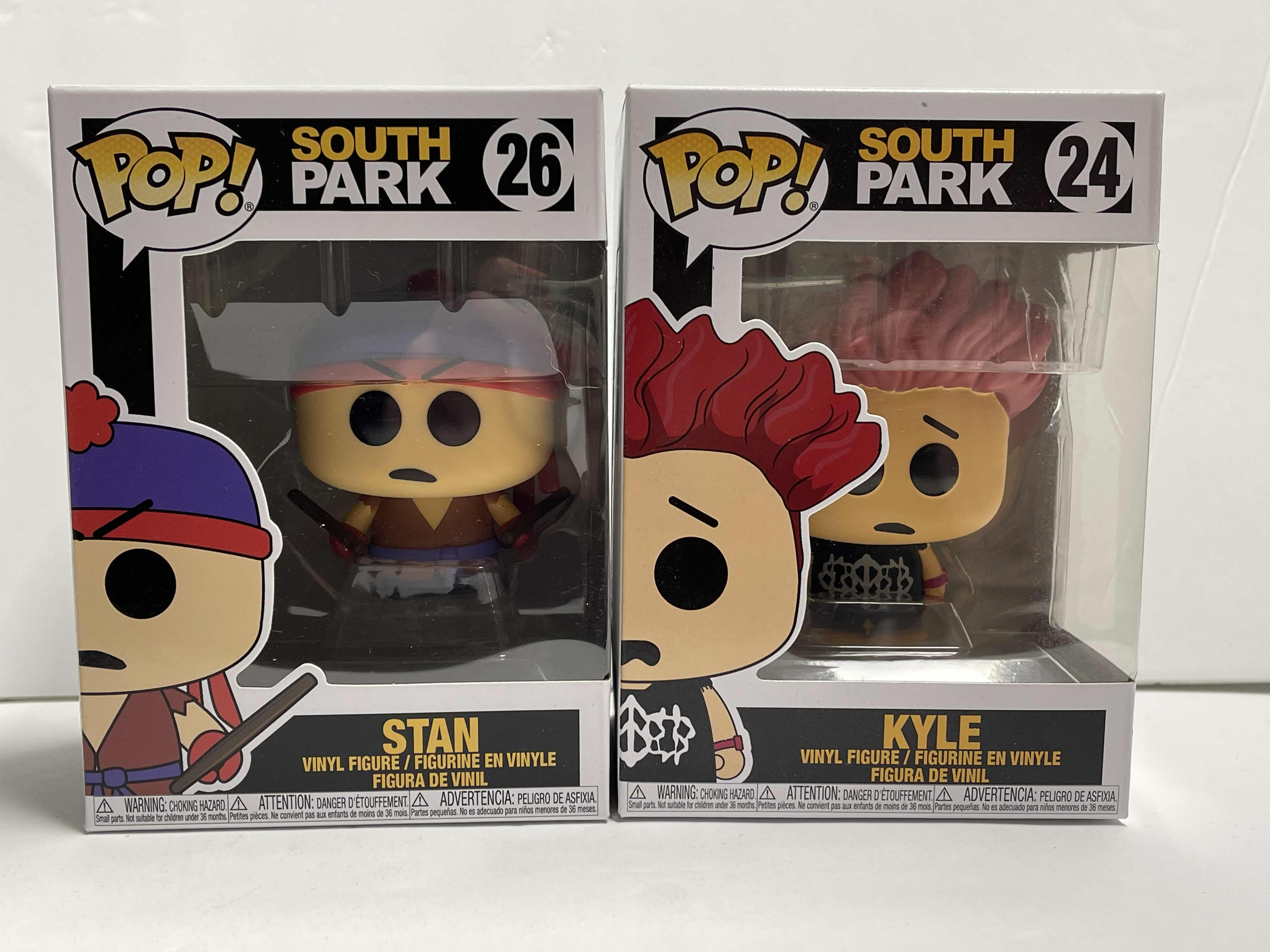 Photo 1 of NIB FUNKO POP SOUTH PARK SERIES “STAN & KYLE” - TOTAL RETAIL PRICE $43.99