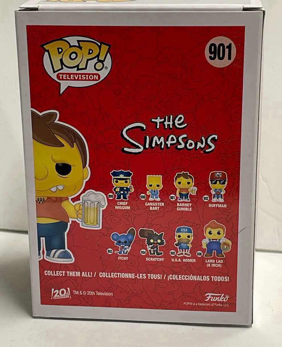 Photo 1 of NIB FUNKO POP TELEVISION SERIES THE SIMPSONS “BARNEY GUMBLE” - TOTAL RETAIL PRICE $22.00