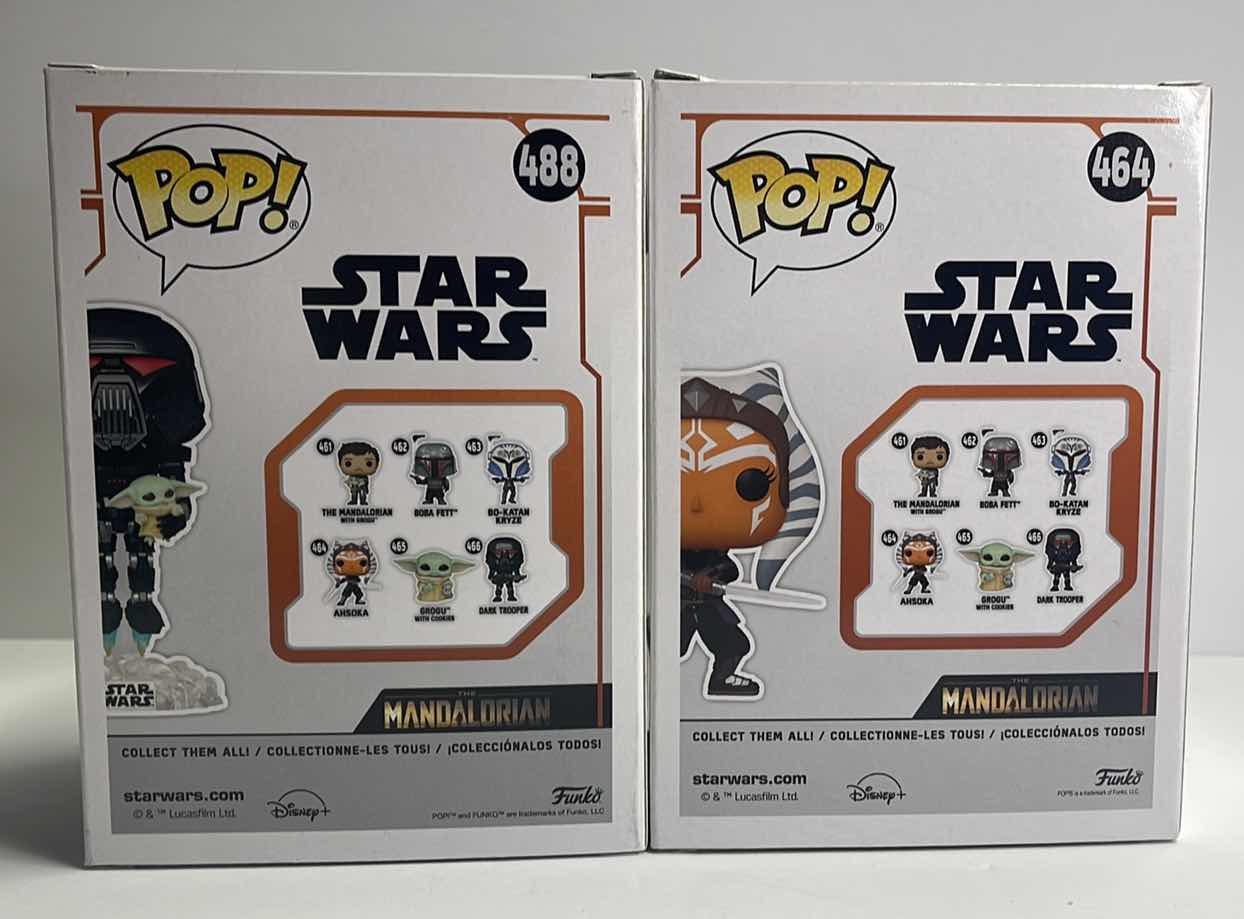 Photo 1 of NIB FUNKO POP STAR WARS SERIES “ LIMITED EDITION DARK TROOPER W/ GROGU & AHSOKA”TOTAL RETAIL PRICE - $35.99