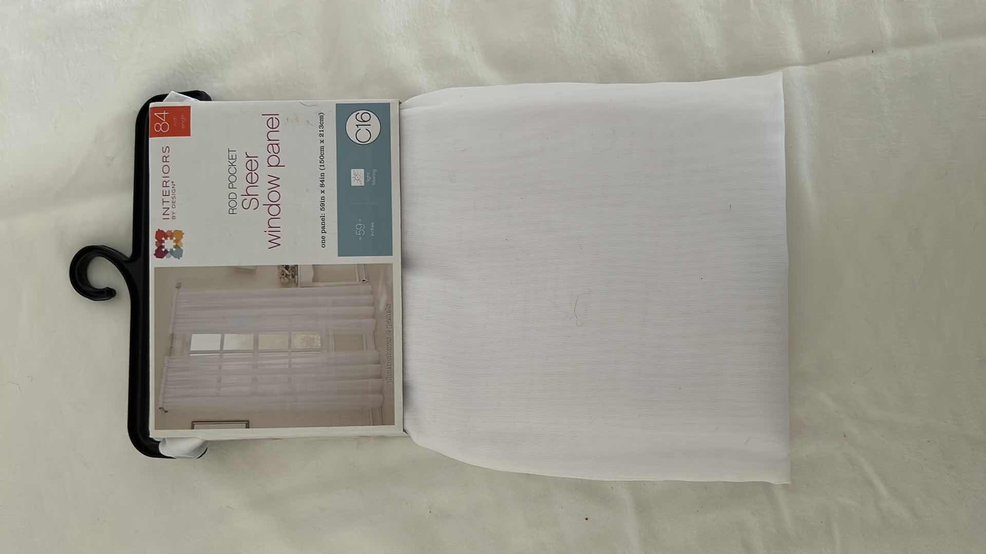 Photo 1 of 1 ROD POCKET SHEER WINDOW PANEL 84”