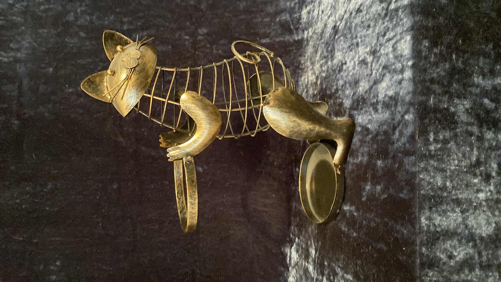 Photo 1 of CAT WINE BOTTLE AND CORK HOLDER