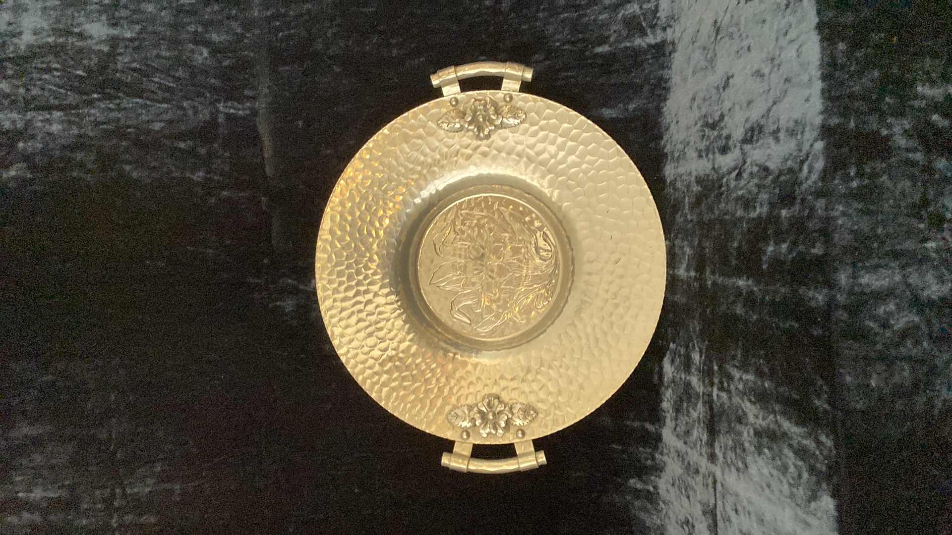 Photo 1 of HAMMERED ALUMINUM TRAY HAND WROUGHT CREATIONS