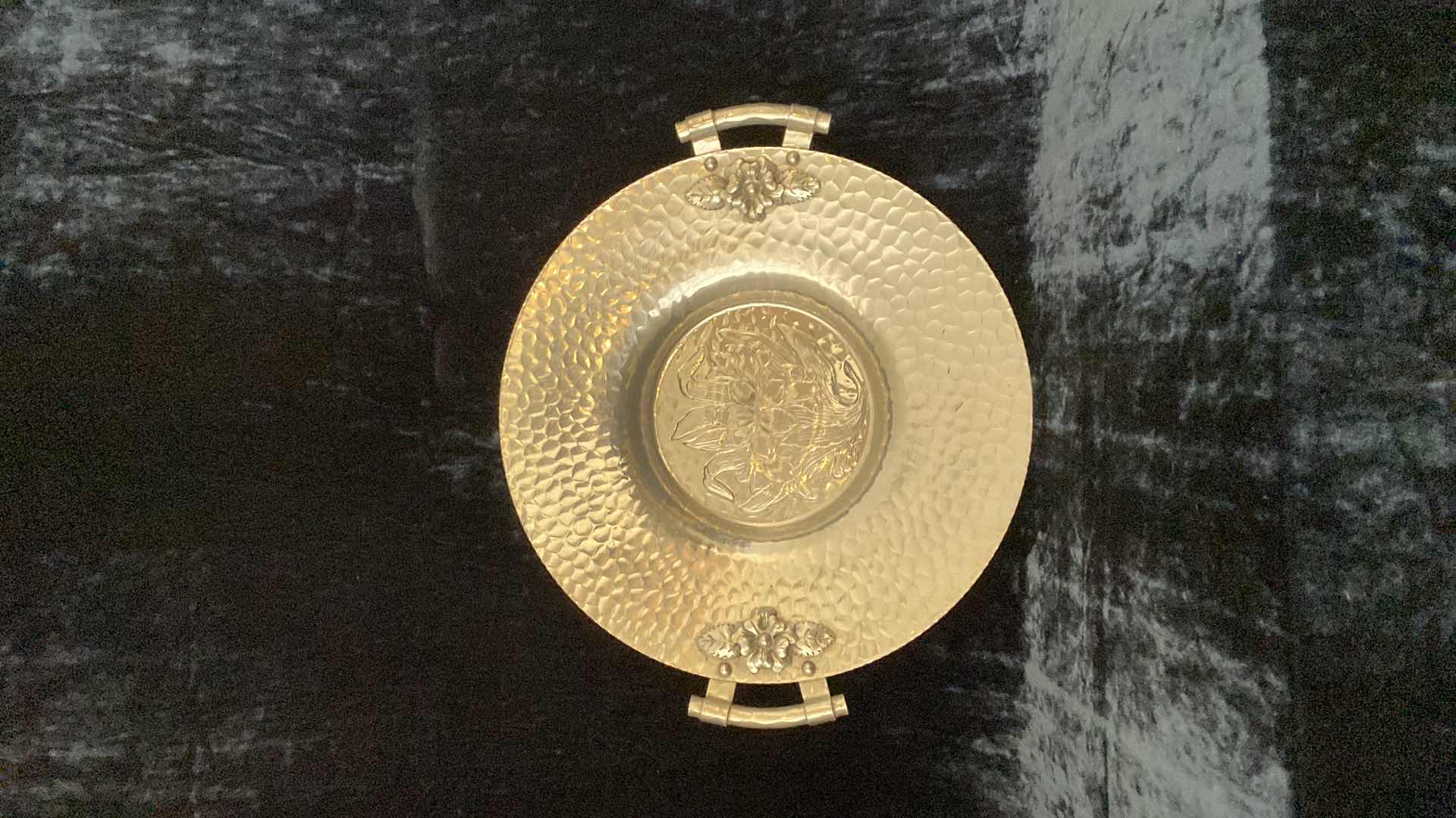 Photo 1 of HAMMERED ALUMINUM TRAY HAND WROUGHT CREATIONS