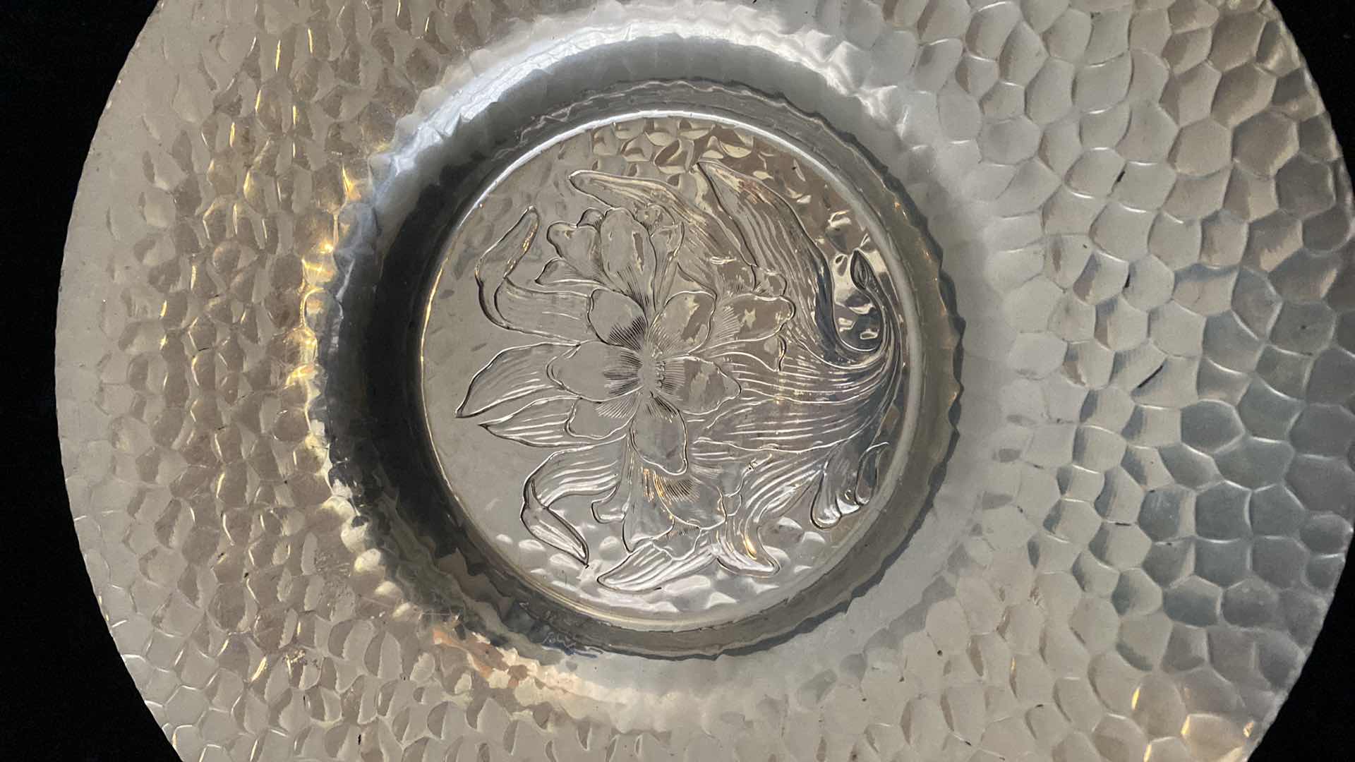 Photo 1 of HAMMERED ALUMINUM TRAY HAND WROUGHT CREATIONS