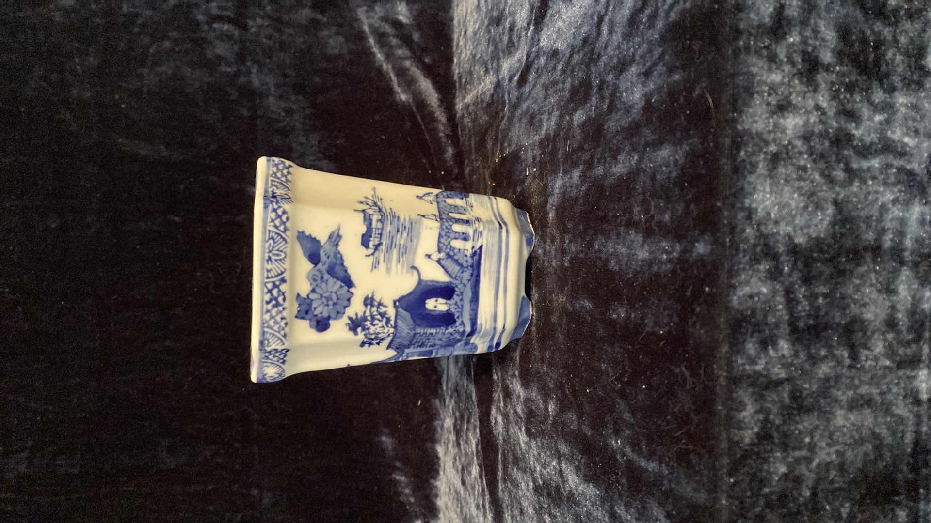 Photo 1 of BLUE AND WHITE PORCELAIN VASE