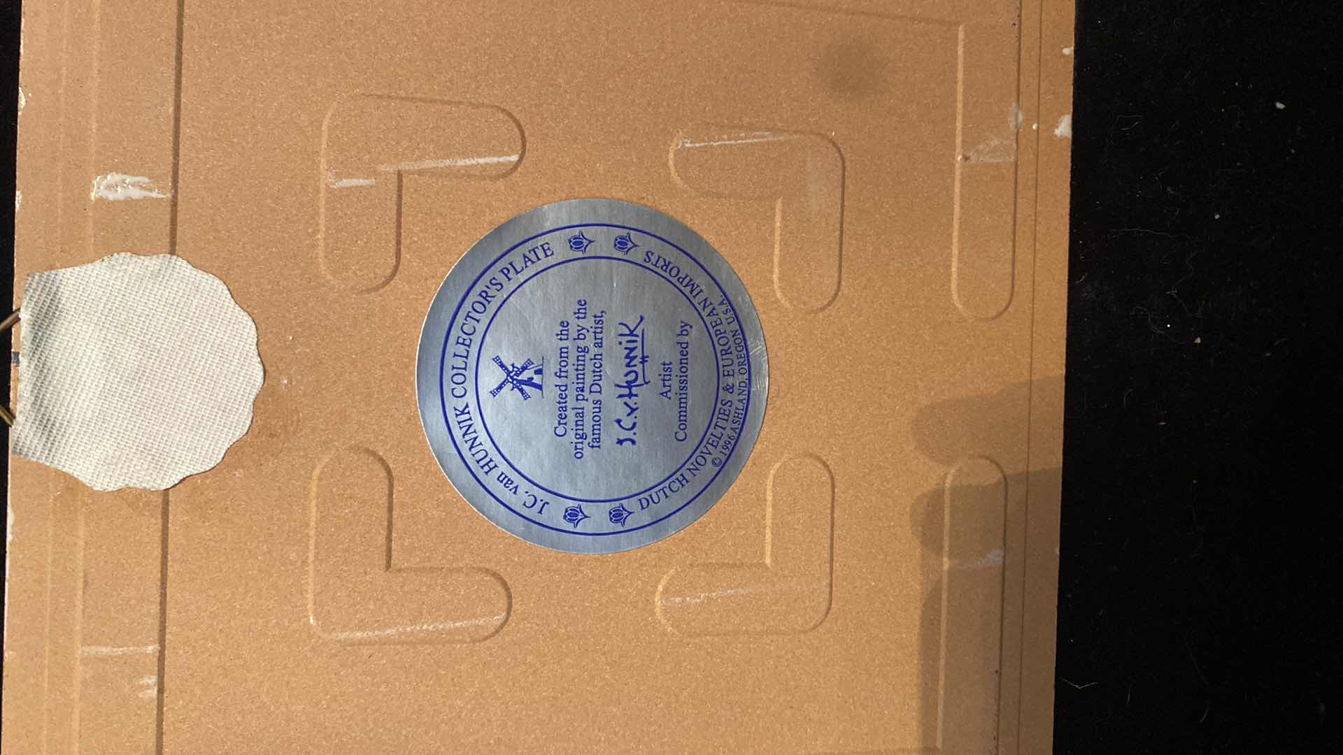 Photo 1 of BLUE AND WHITE DELFT TILE BY JC VAN HUNNIK DUTCH ARTIST