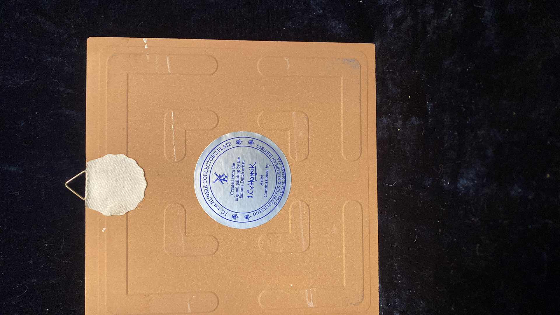 Photo 1 of BLUE AND WHITE DELFT TILE BY JC VAN HUNNIK DUTCH ARTIST