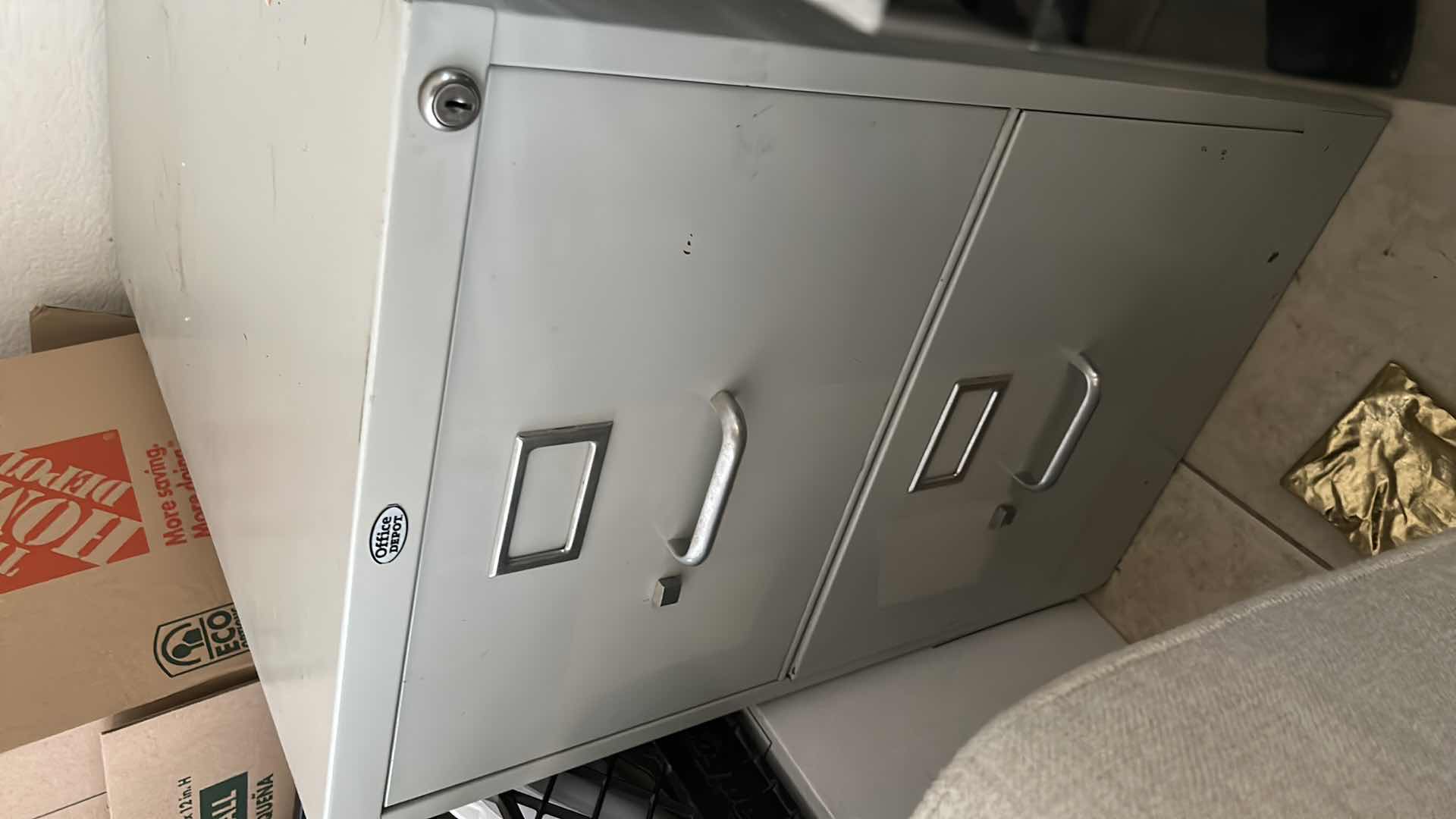 Photo 1 of OFFICE DEPOT TWO DRAWER FILE CABINET