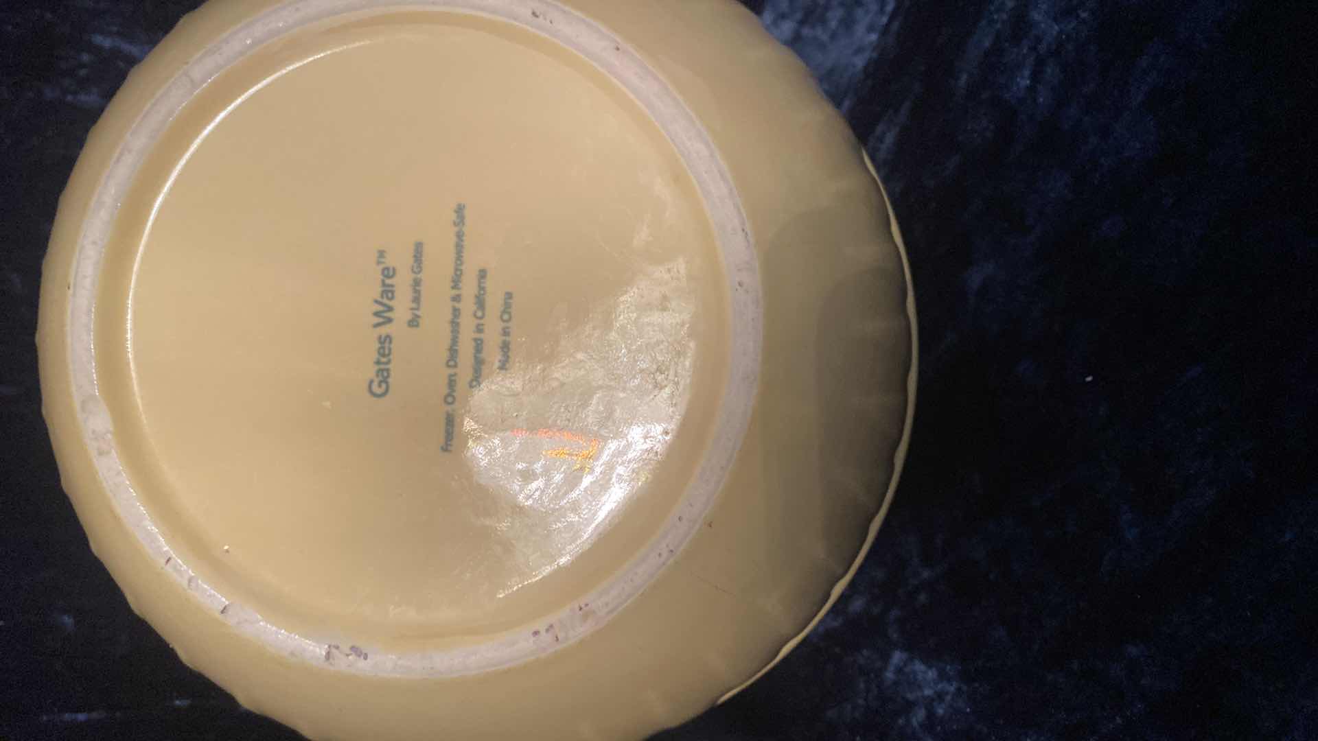 Photo 3 of GATES WARE YELLOW MIXING BOWL