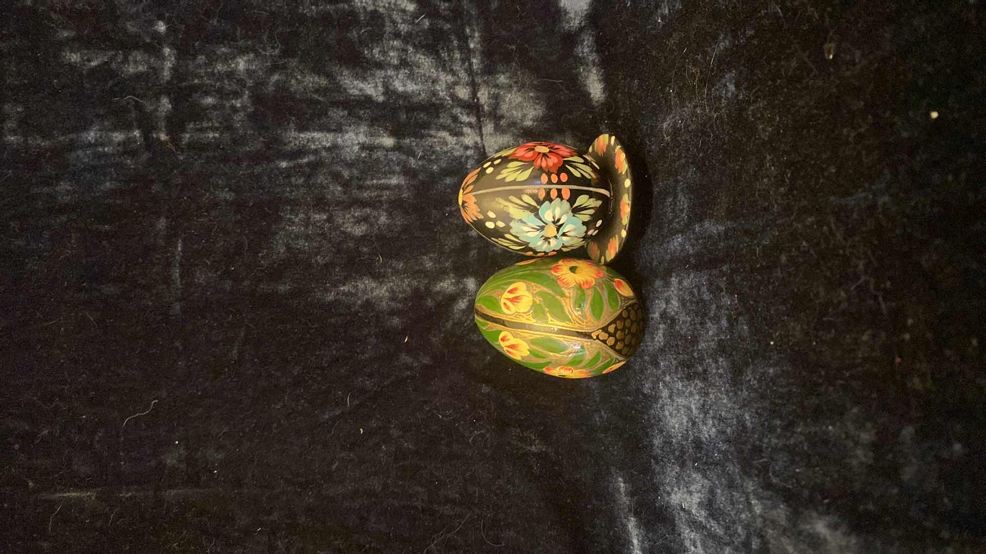 Photo 1 of HAND PAINTED WOODEN EASTER EGGS