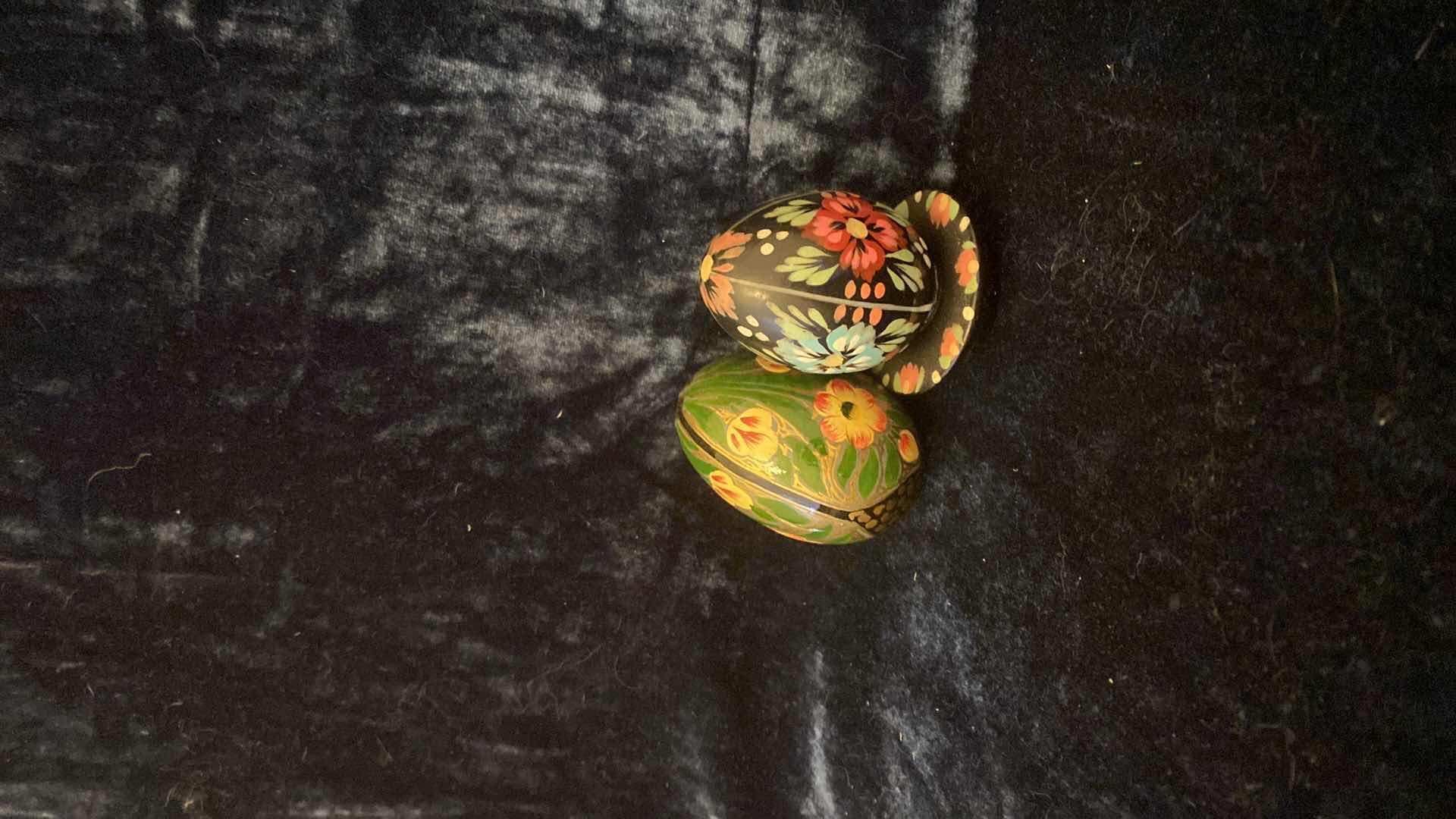 Photo 1 of HAND PAINTED WOODEN EASTER EGGS