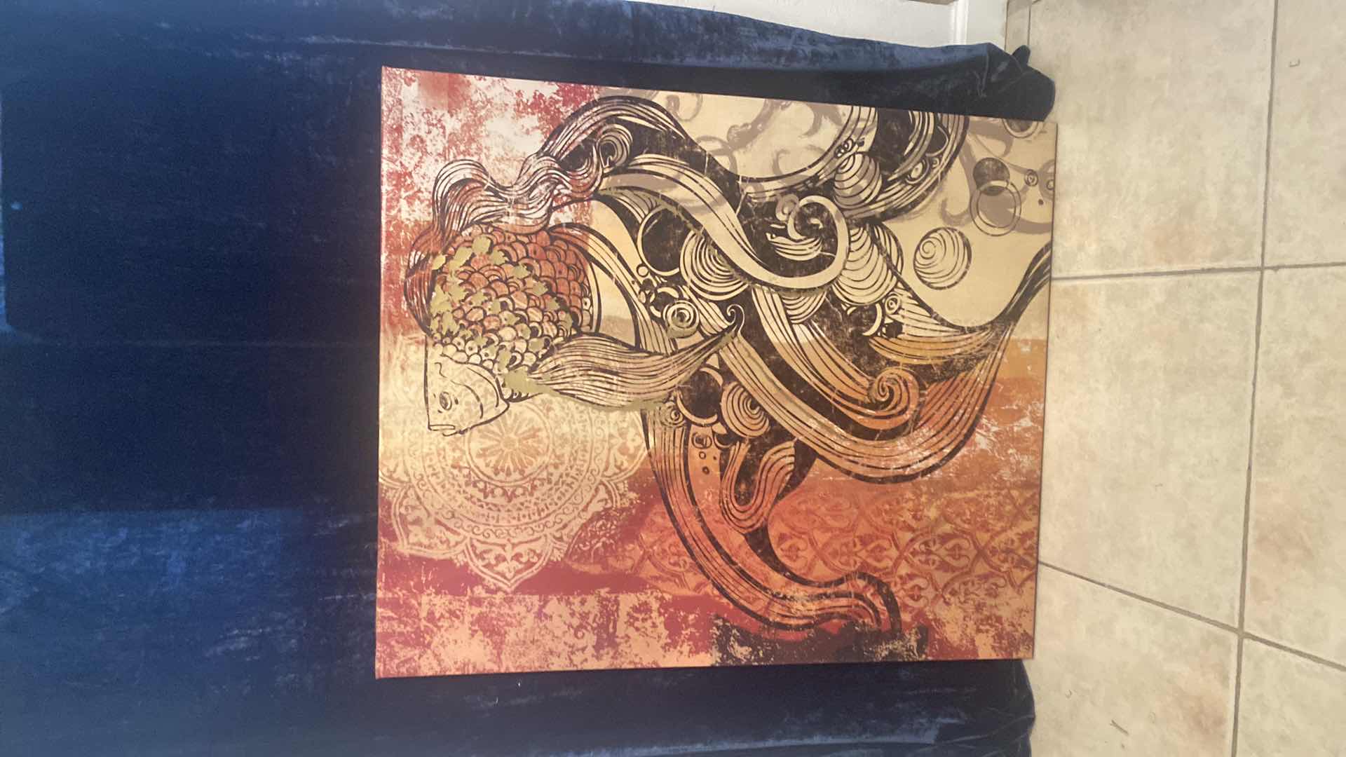 Photo 1 of FISH ART ON CANVAS 30 x 35