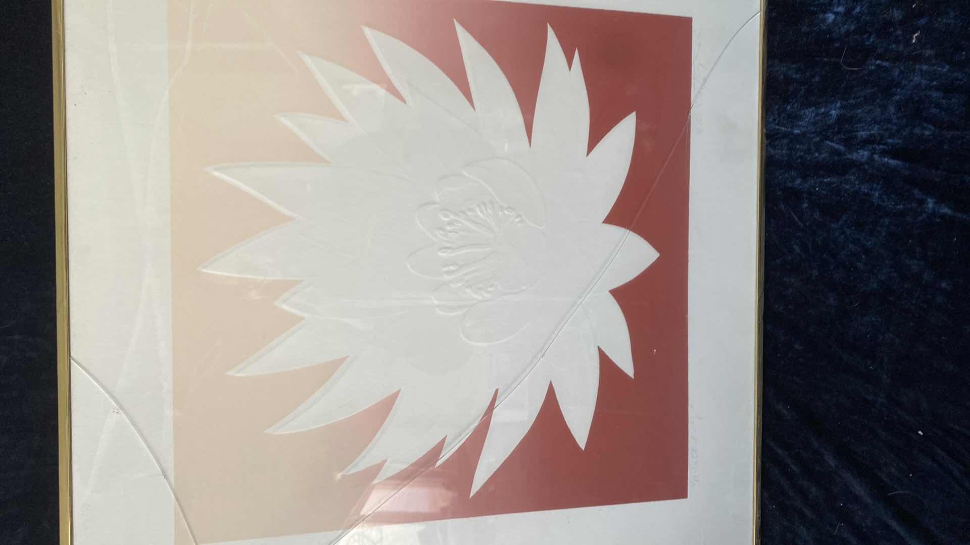 Photo 1 of FRAMED LOTUS PRINT 22x22