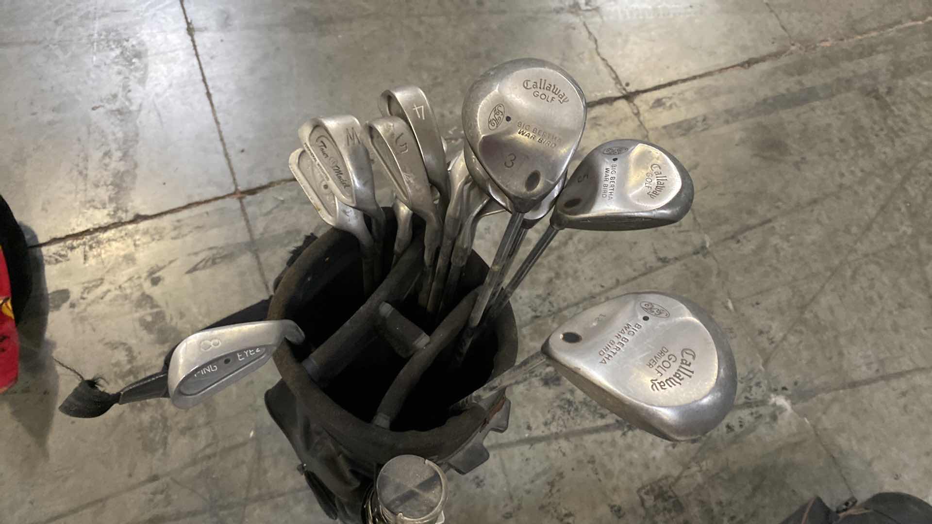 Photo 1 of PING EYE 2 GOLF CLUBS WITH BAG AND UMBRELLA