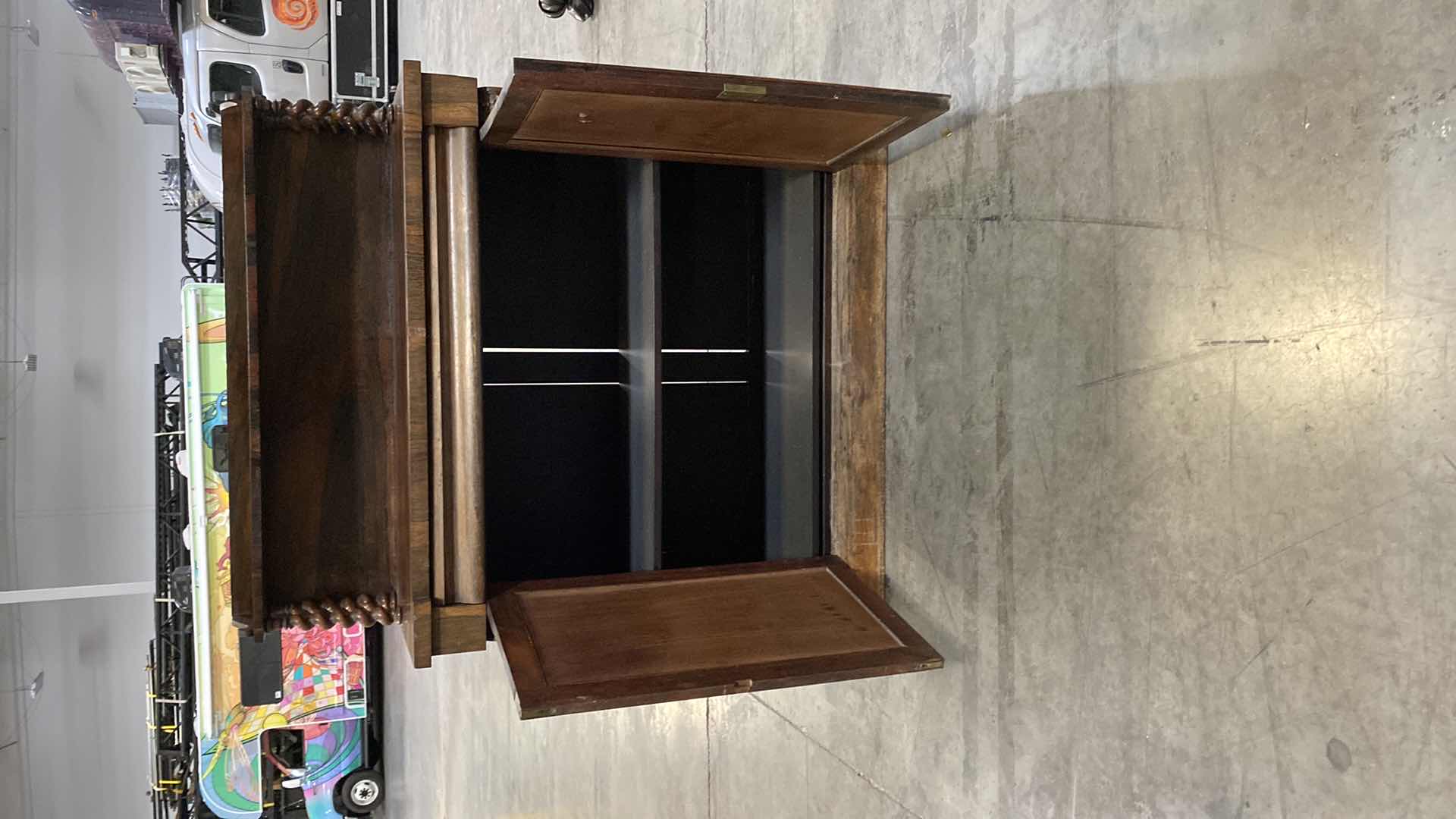 Photo 1 of ANTIQUE 2 DOOR SIDEBOARD WITH 2 SHELFS 44” X 19” H53”