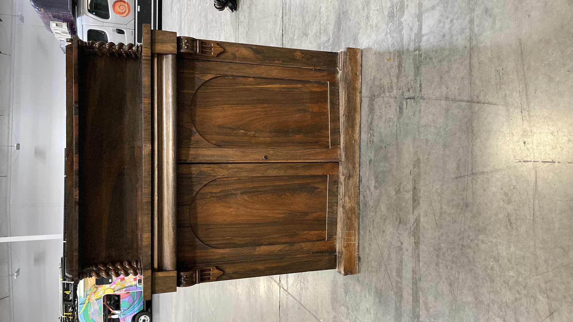 Photo 1 of ANTIQUE 2 DOOR SIDEBOARD WITH 2 SHELFS 44” X 19” H53”
