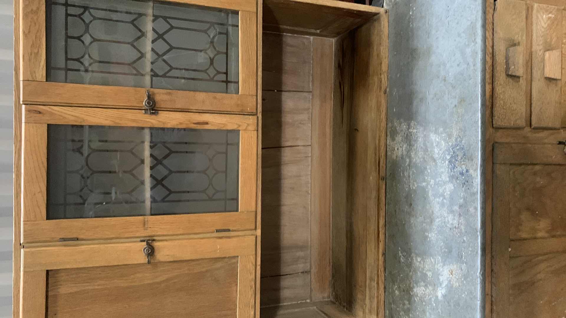 Photo 1 of VINTAGE HOOSIER STYLE CABINET / HUTCH W METAL TOP, 48” x 27” x H72”