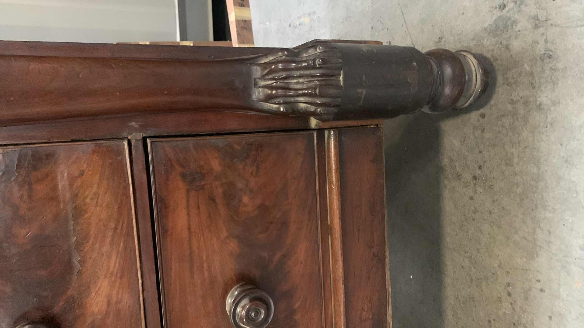 Photo 1 of VINTAGE ORNATE WALNUT CHEST 49” x 23” x H64”