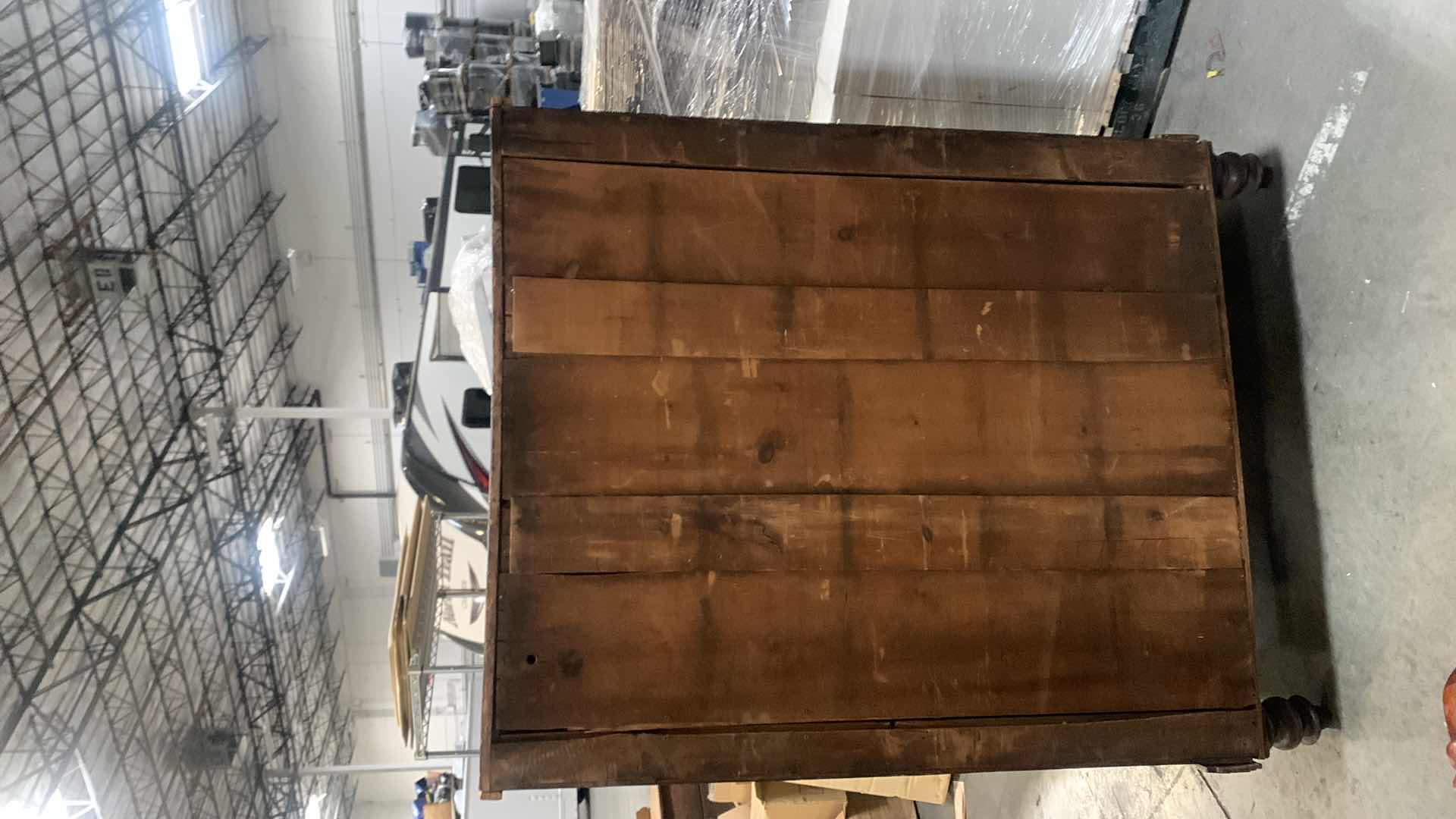 Photo 1 of VINTAGE ORNATE WALNUT CHEST 49” x 23” x H64”