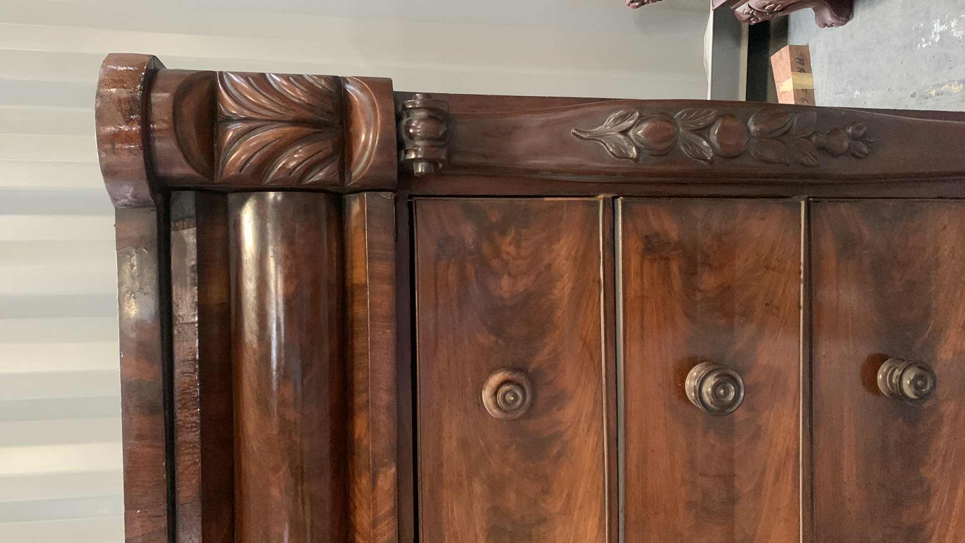 Photo 1 of VINTAGE ORNATE WALNUT CHEST 49” x 23” x H64”