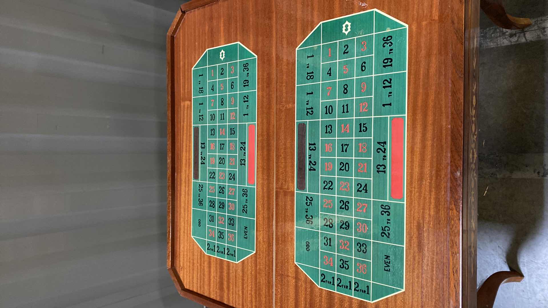 Photo 1 of ANTIQUE GAMING TABLE WITH FLORAL DETAIL AND LACQUER FINISH (4 CHAIRS AVAILABLE SEPARATELY)