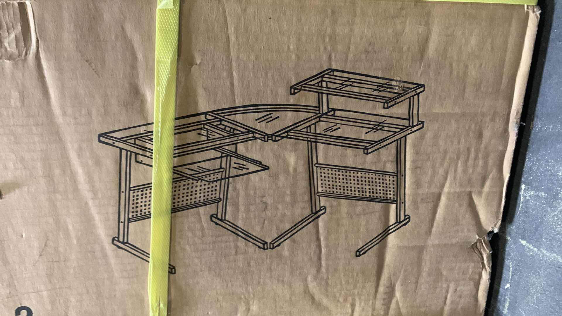 Photo 1 of NEW COASTER CORNER DESK IN BOX W GLASS TOPS