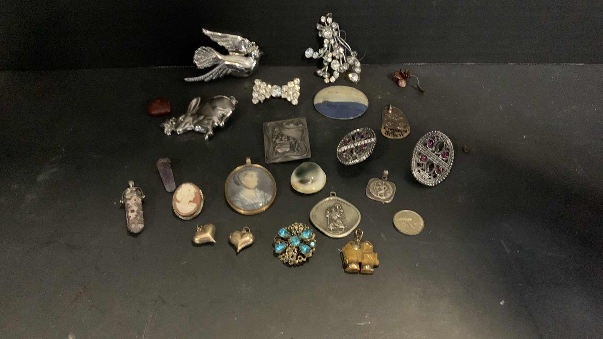 Photo 1 of JEWELRY PINS AND PENDANT ASSORTMENT