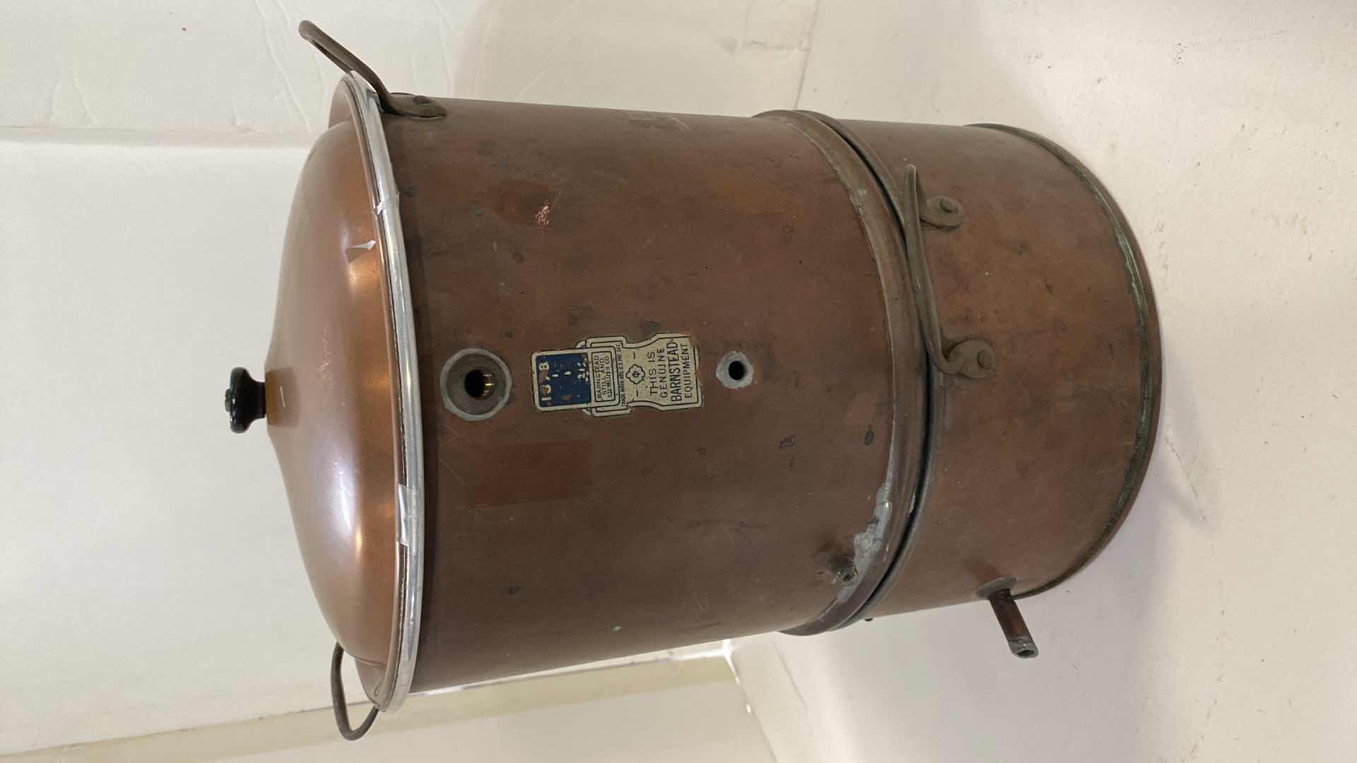 Photo 1 of VINTAGE TABLE TOP COPPERPLATE URN OR WATER BOILER