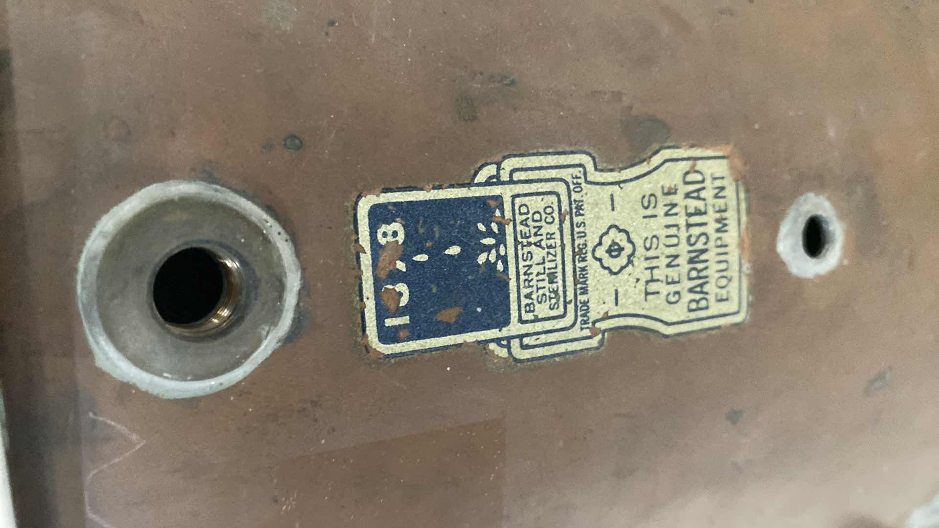 Photo 1 of VINTAGE TABLE TOP COPPERPLATE URN OR WATER BOILER