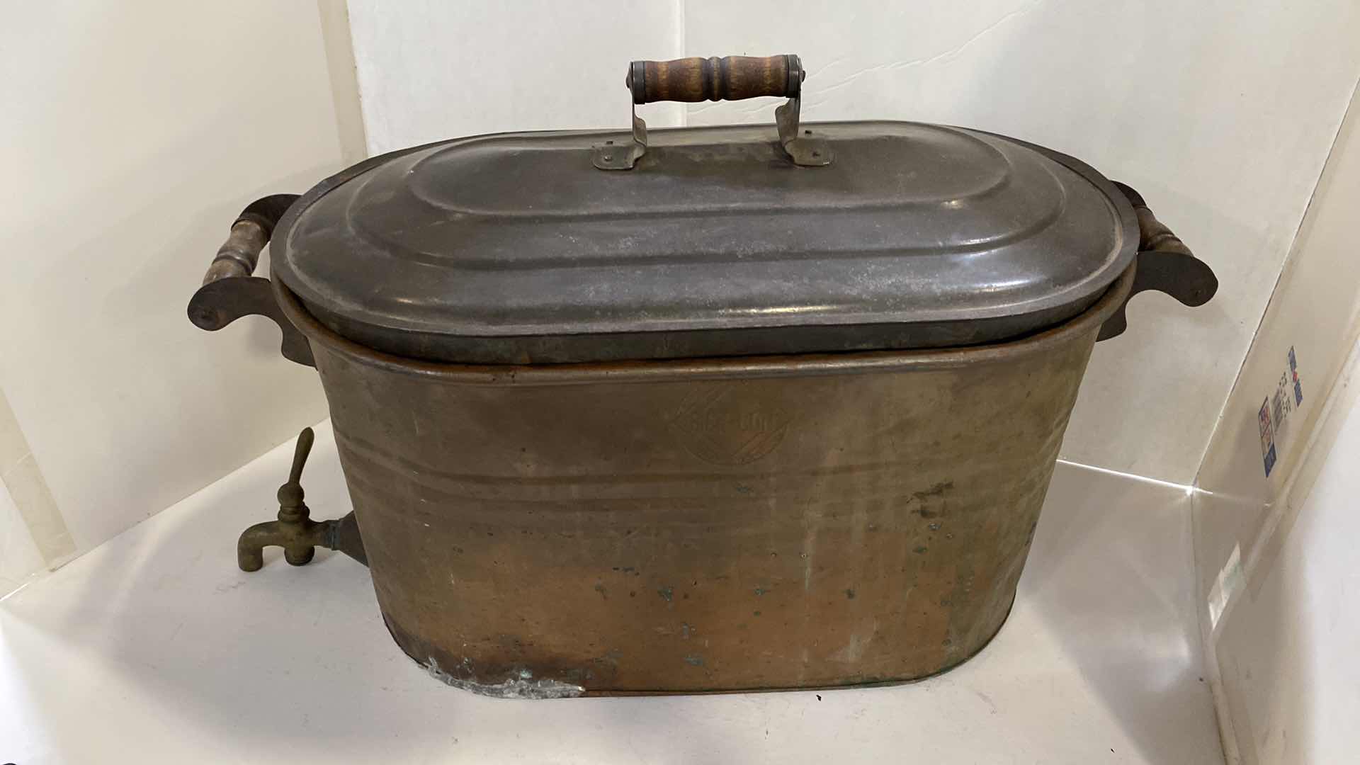 Photo 1 of ANTIQUE RICH-TON COPPER WATER TANK