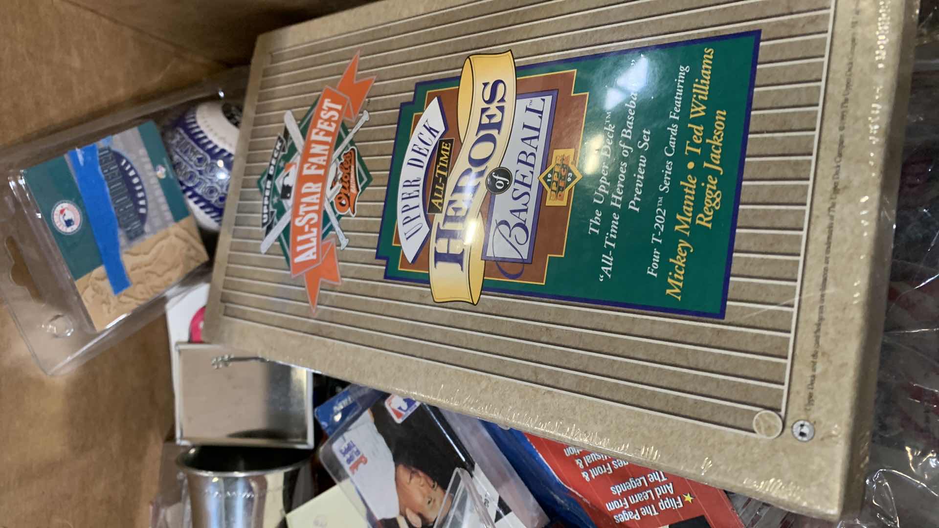 Photo 1 of BOX OF SPORTS COLLECTIBLE ITEMS