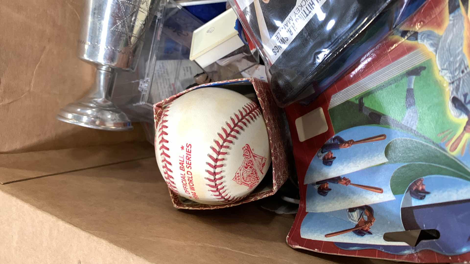Photo 1 of BOX OF SPORTS COLLECTIBLE ITEMS