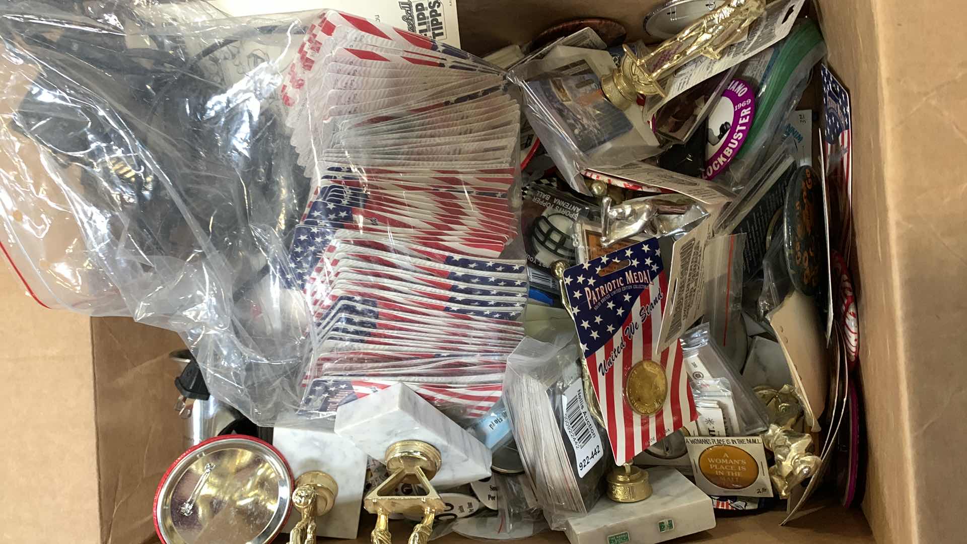 Photo 1 of BOX OF SPORTS COLLECTIBLE ITEMS