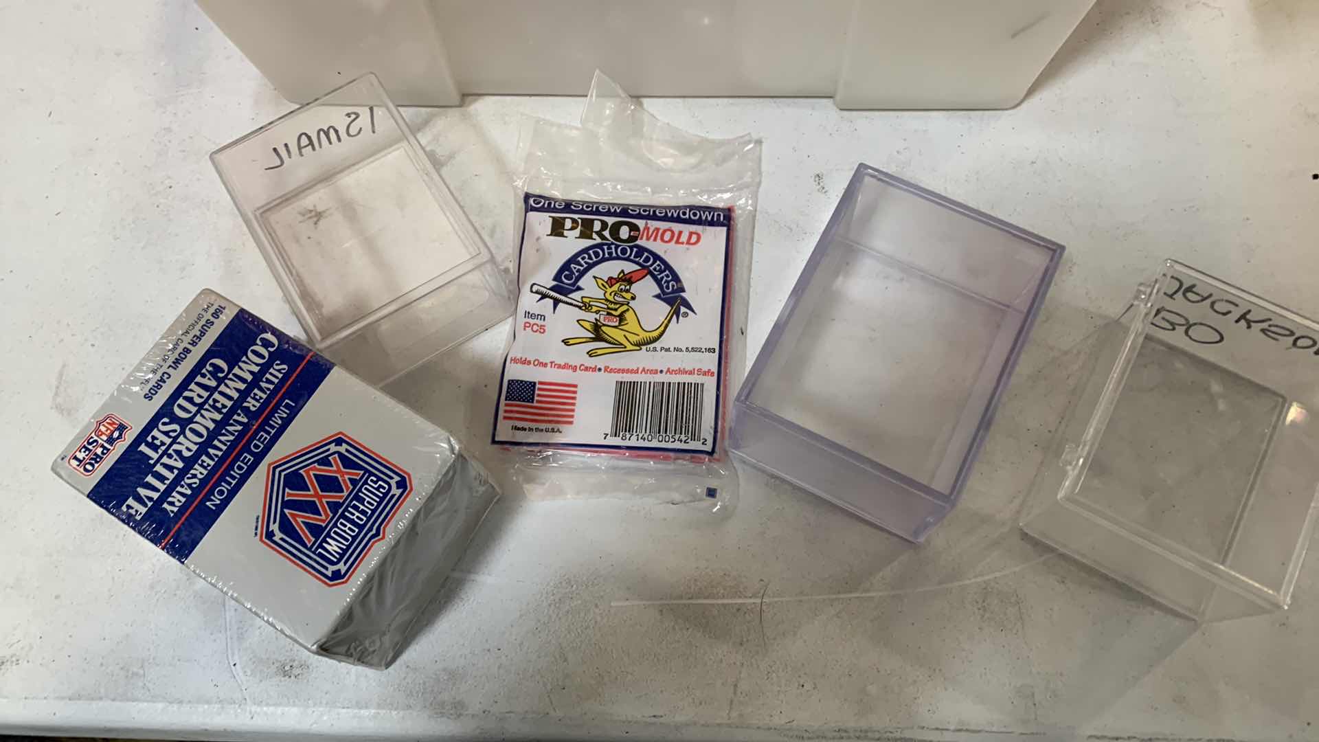 Photo 1 of BOX OF LUCITE DISPLAY BOXES