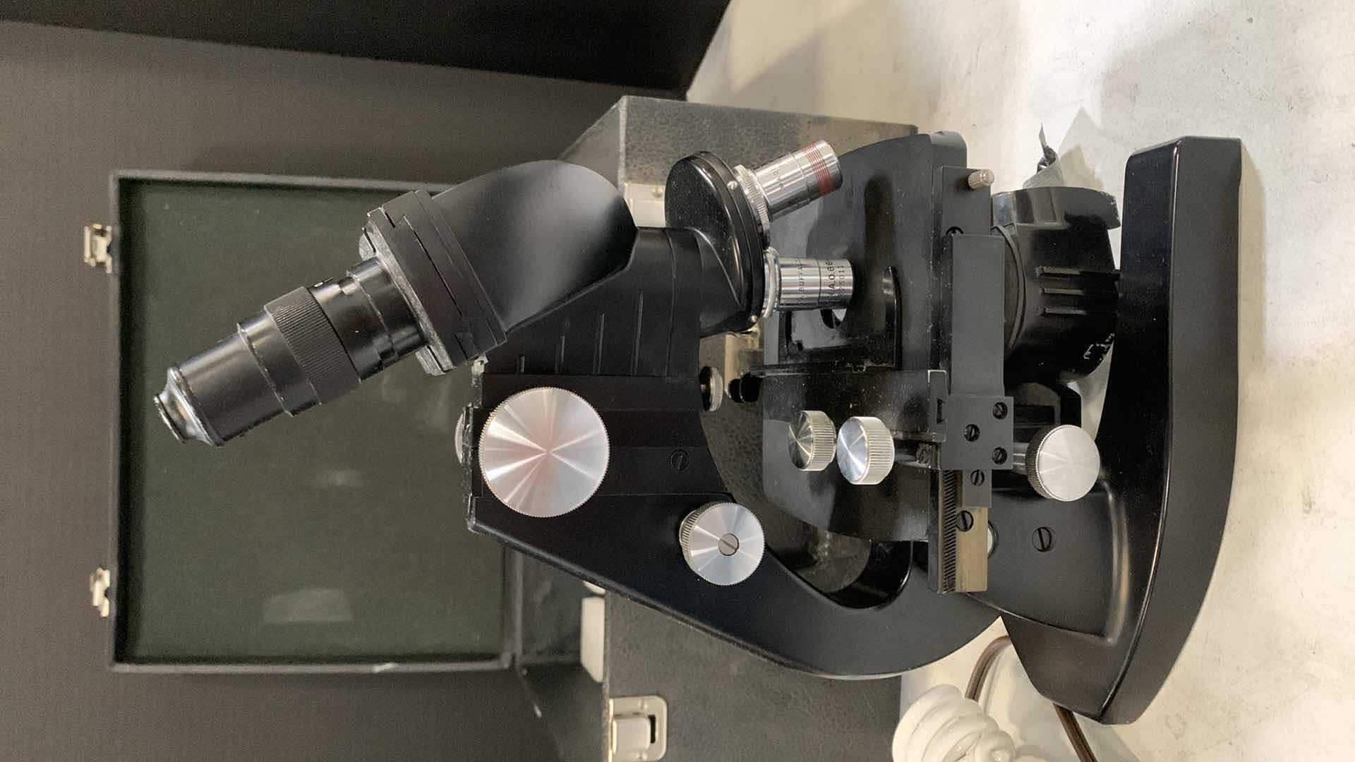Photo 1 of SPENCER MICROSCOPE IN CASE