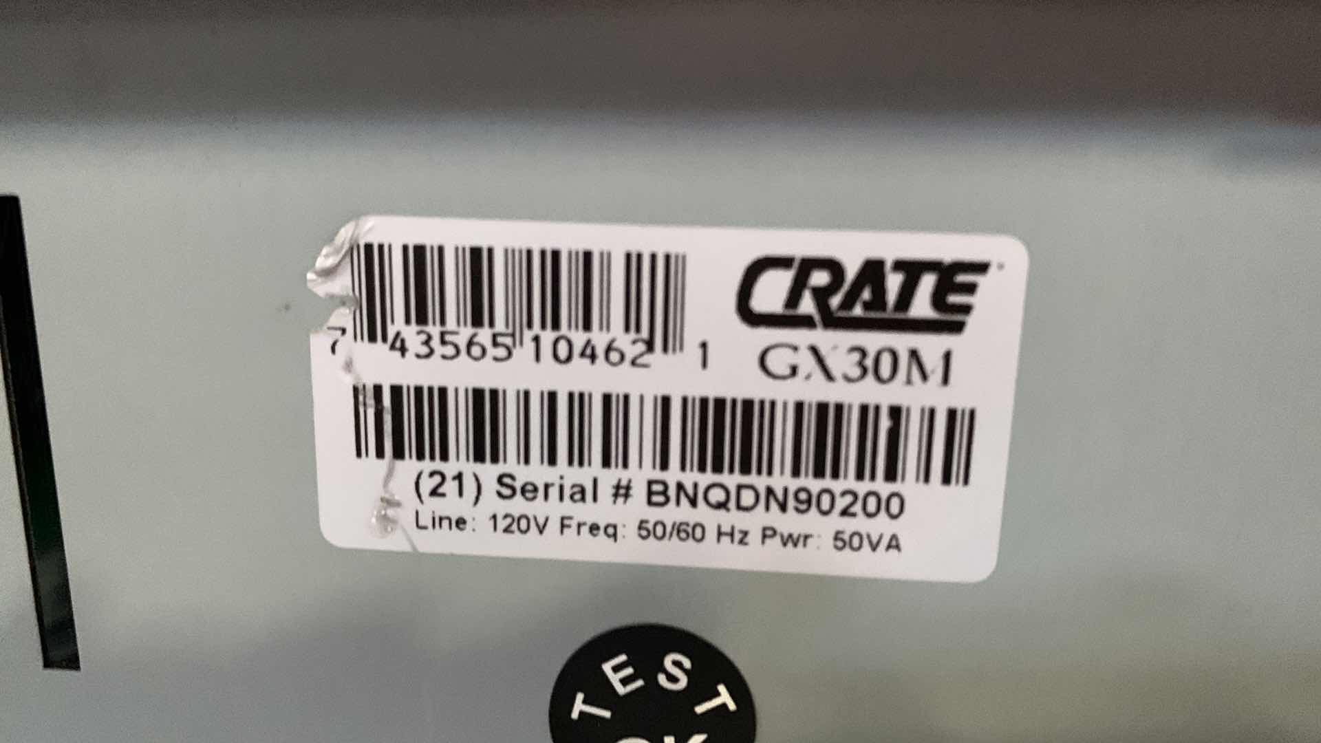 Photo 1 of CRATE GX-30 AMPLIFIER