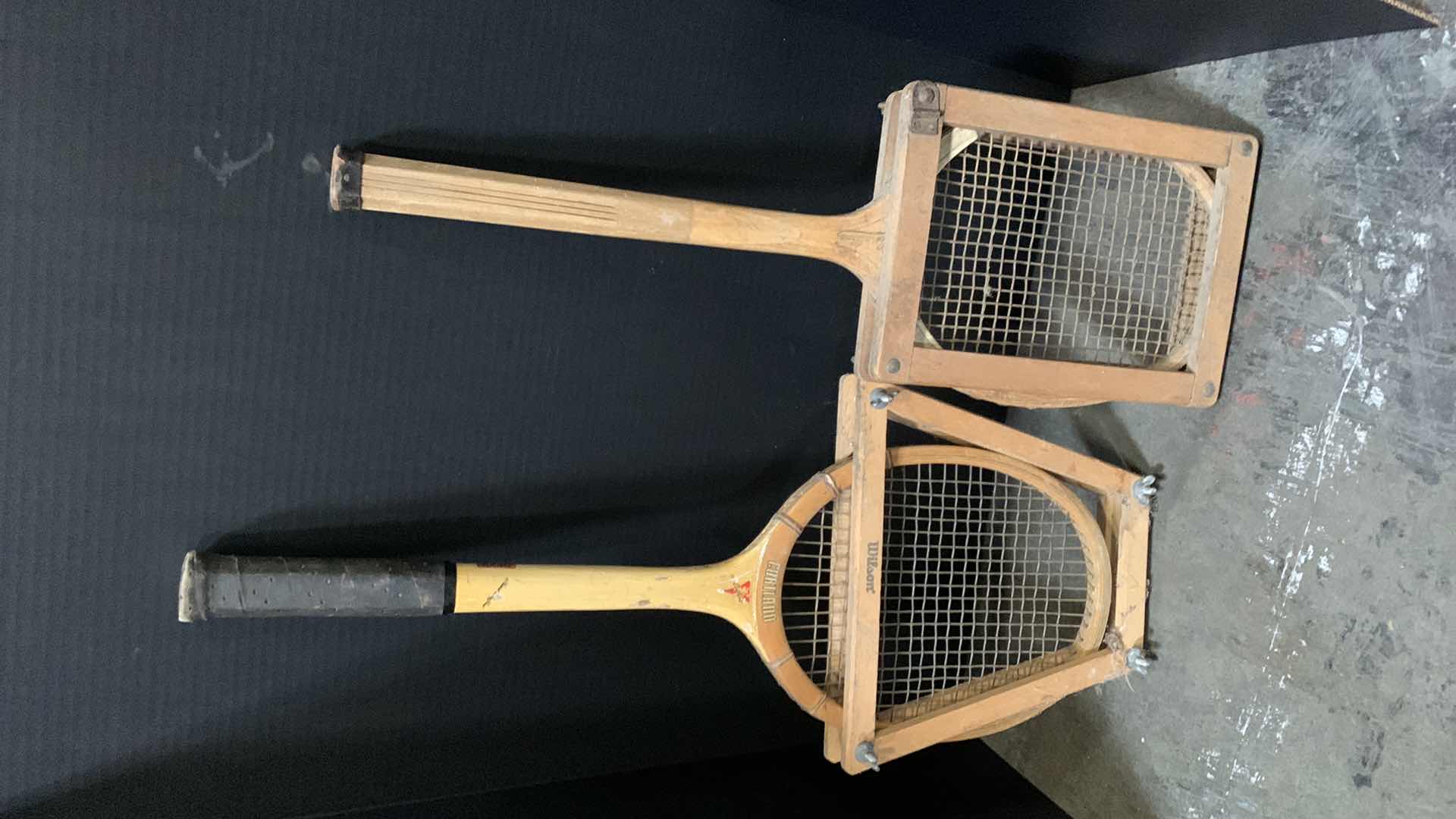 Photo 1 of THREE VINTAGE TENNIS RACKETS