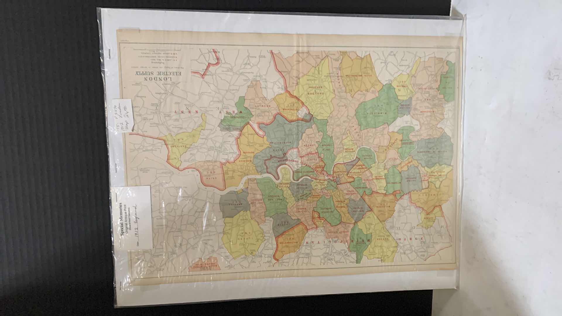 Photo 1 of ORIGINAL ANTIQUE PRINT MAPS