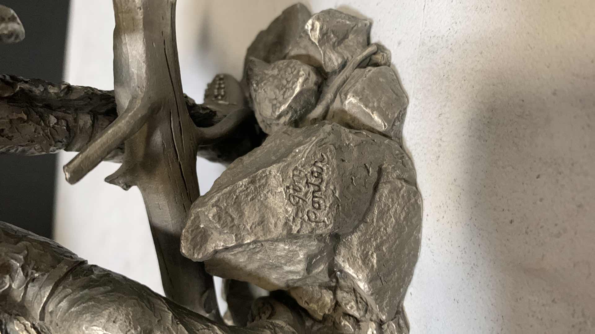 Photo 1 of FINE PEWTER FUR TRAPPER H10” FIGURE