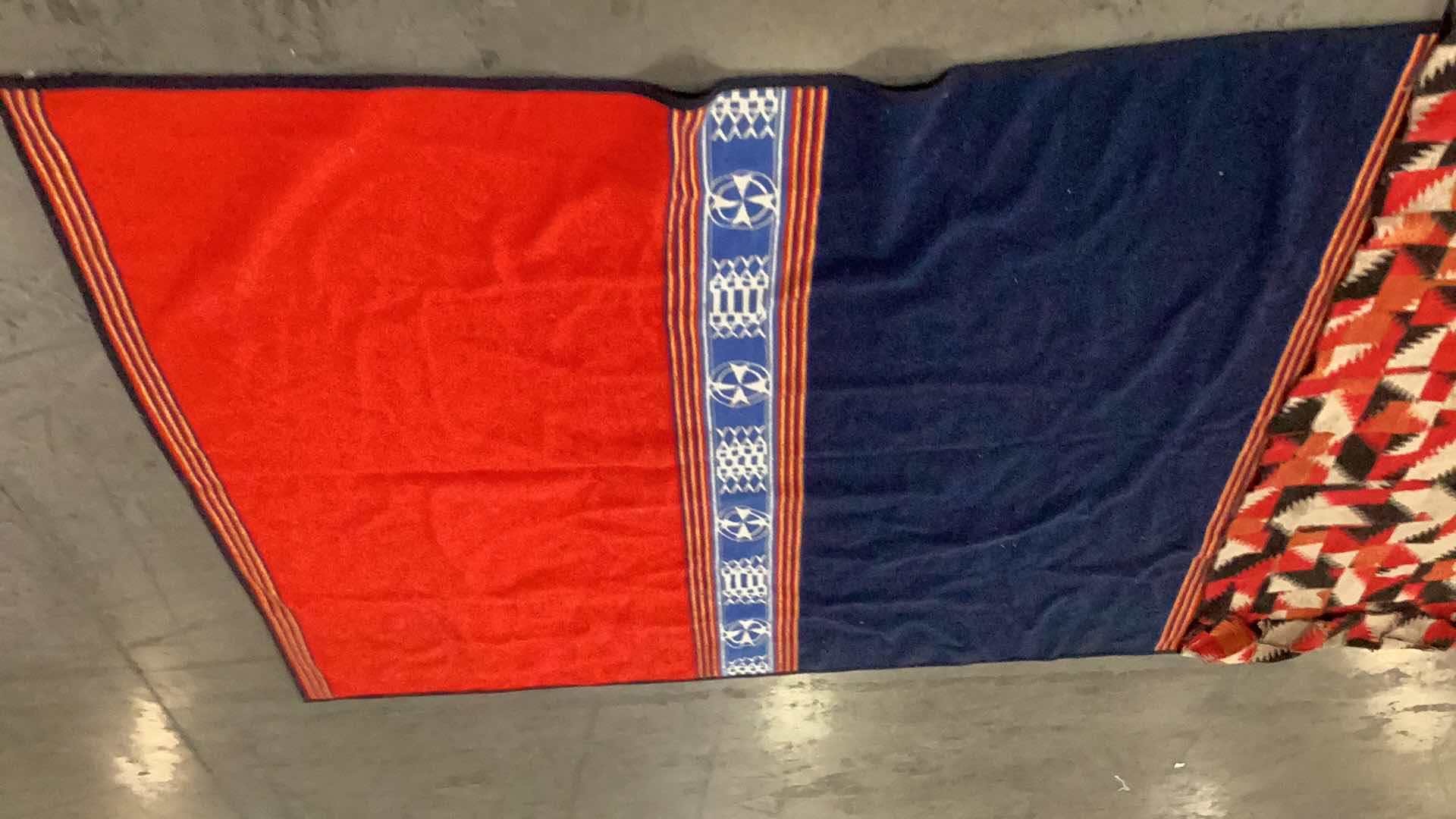 Photo 1 of TWO VINTAGE RUGS  72” X 65”