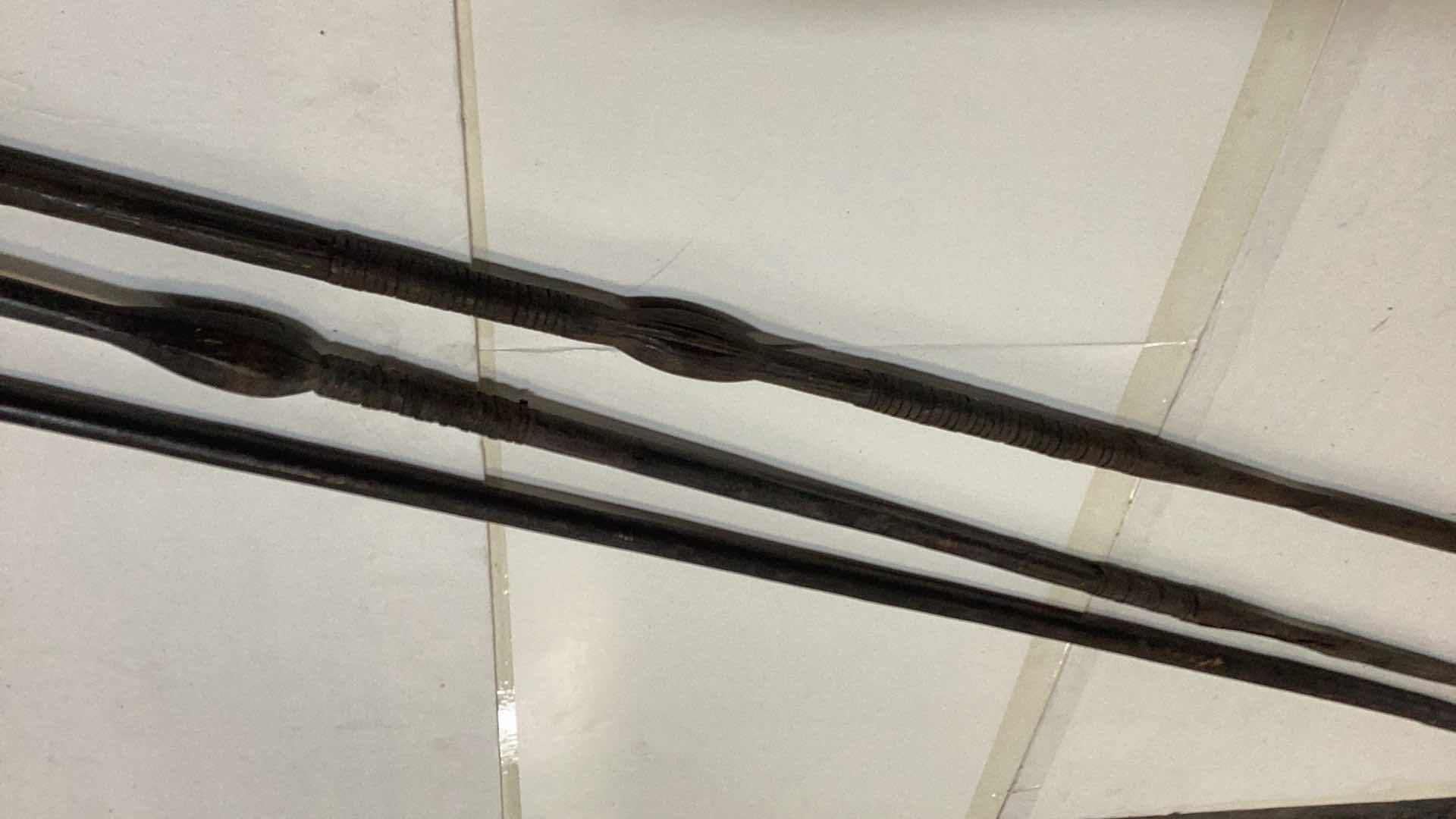 Photo 1 of THREE VINTAGE AFRICAN SPEARS, LONGEST 57”