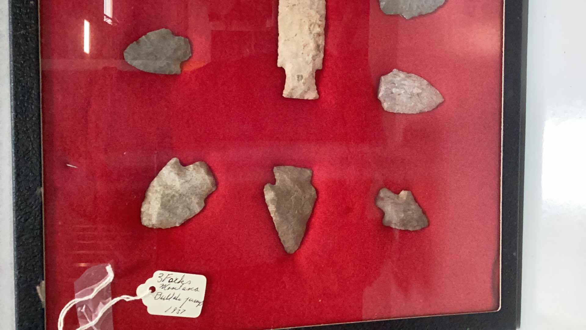 Photo 1 of VINTAGE MONTANA BUFFALO ARROWHEADS CASE 12” X 16”