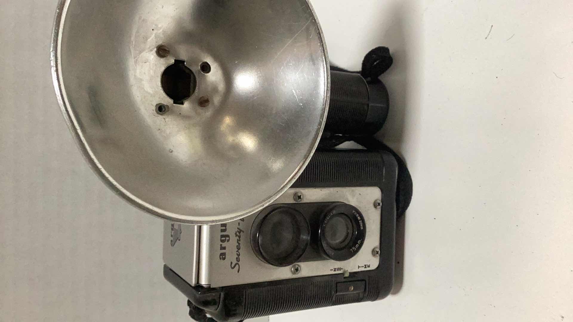 Photo 1 of TWO VINTAGE KODAKS AND A ARGUS SEVENTY-FIVE CAMERA