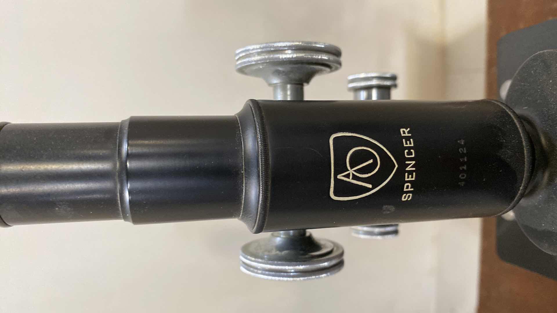 Photo 1 of VINTAGE SPENCER MICROSCOPE IN CASE