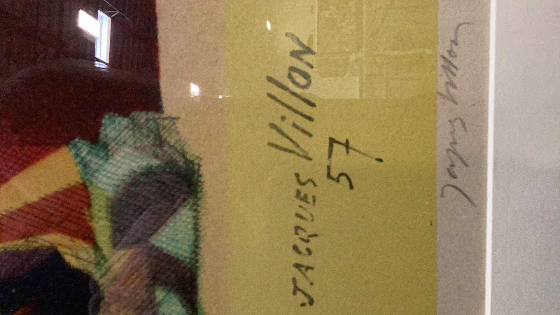 Photo 1 of FRAMED SIGNED NUMBERED ART JACQUES VILLON “THE FIGHT” 25” X 28”