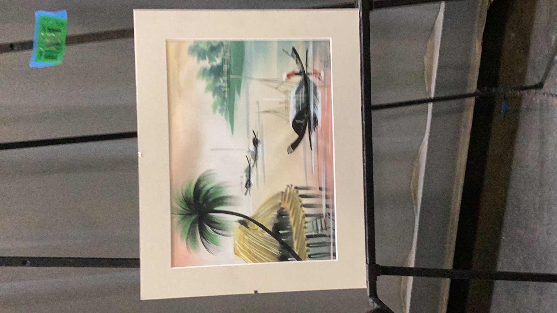 Photo 1 of CHINESE ARTWORK PAINTING ON SILK,  14” X 11”