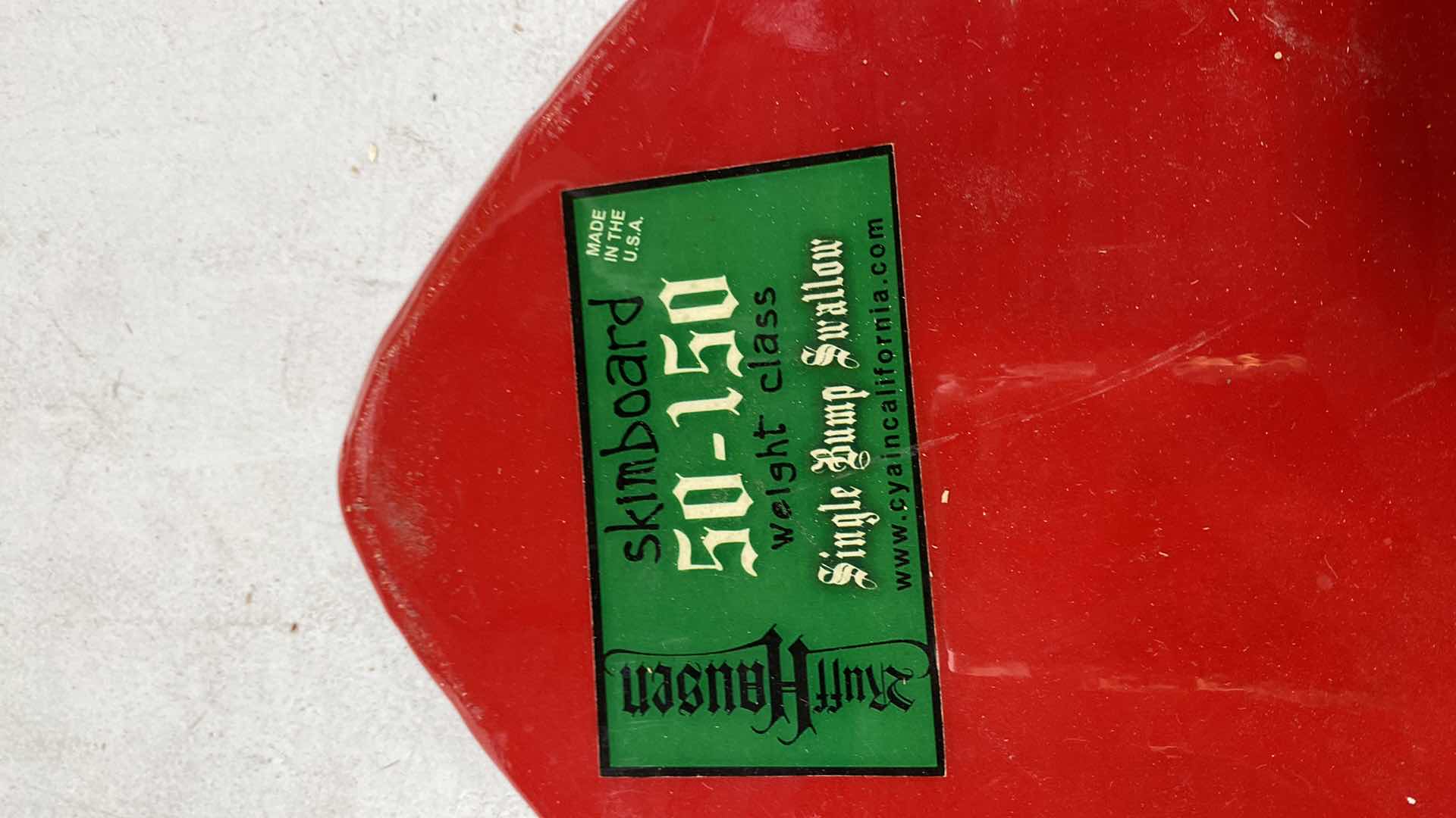 Photo 1 of RUFF HAUSEN SKIMBOARD