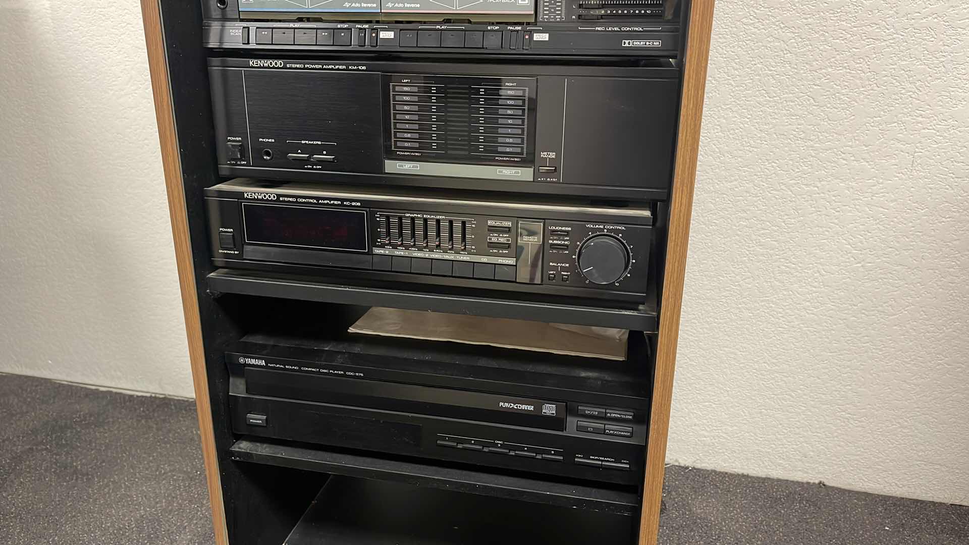 Photo 4 of 6 PC KENWOOD STEREO SET 19” X 17” H41”(SPEAKERS SOLD SEPARATELY)