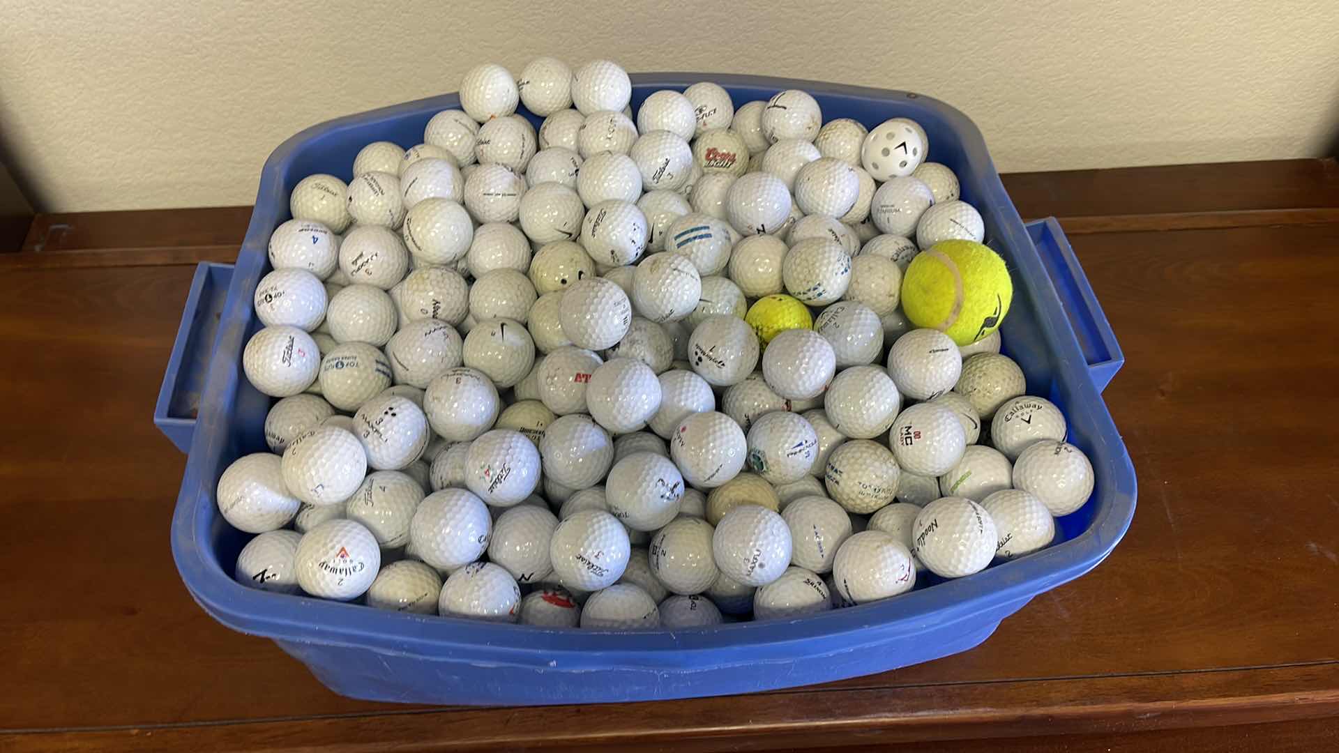 Photo 1 of TOTE OF GOLF BALLS